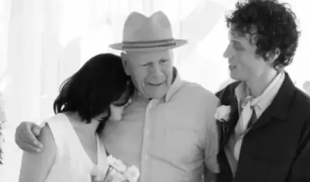 Bruce Willis estuvo presente en la boda de su hija