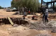 Avanzan trabajos para reparar fuga de aguas negras en colonia Sahuaro