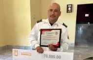 Guadalupe Cabanillas es nombrado Bombero de Hermosillo del A�o 2026