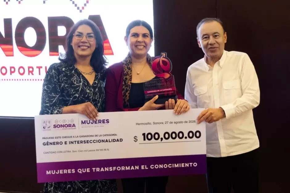 Premio Estatal Mujeres que Transforman el Conocimiento.