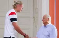 Haaland despide al rey Harald con emoci�n