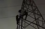 Bomberos rescatan a hombre atrapado en torre de la CFE en Hermosillo