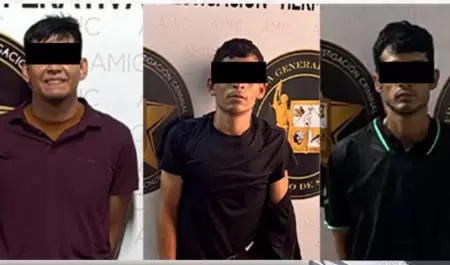 Daniel Ernesto "N", C�sar Abdiel "N" y Jes�s Salvador "N"
