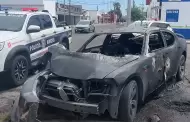 Auto se incendia tras fuerte choque en la colonia San Benito