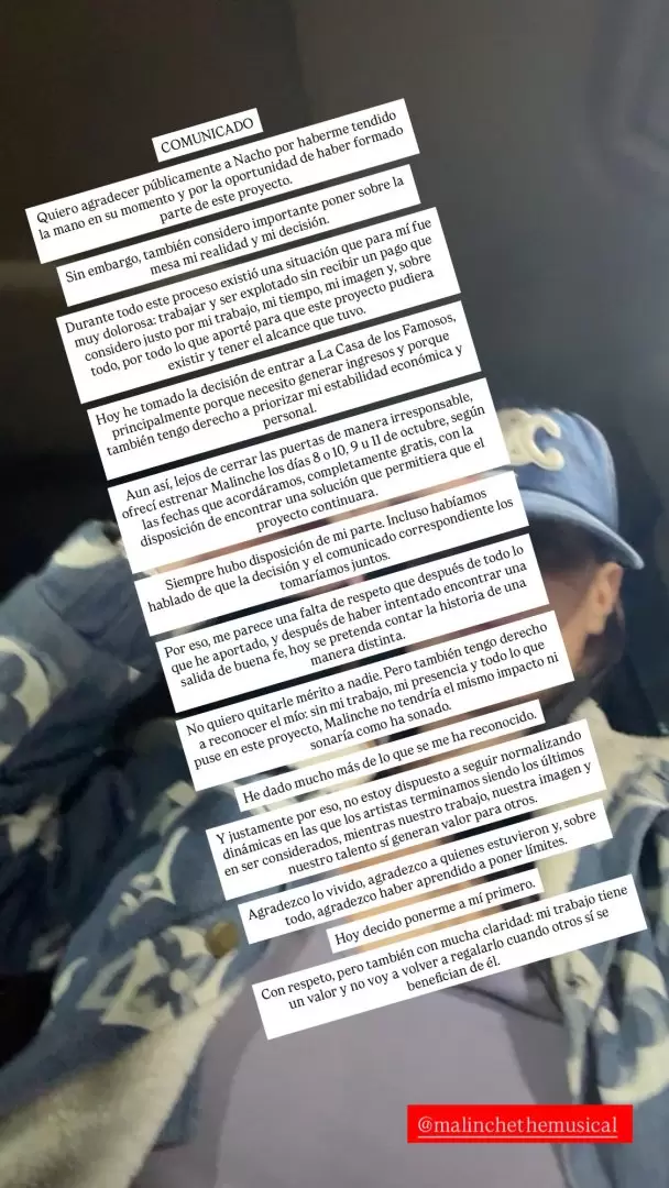 Gala Montes reacciona a su salida de obra de teatro