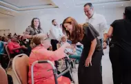 Entregan pr�tesis dentales a adultos mayores