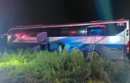 Lluvia provoca accidente de autob�s en Navojoa; 13 pasajeros resultan lesionados