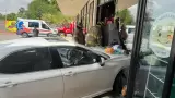 Choque de un veh�culo contra un comercio