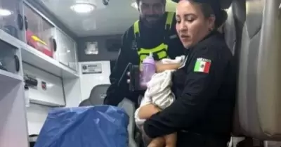 Beb� abandonado en caba�a, en Nuevo Le�n