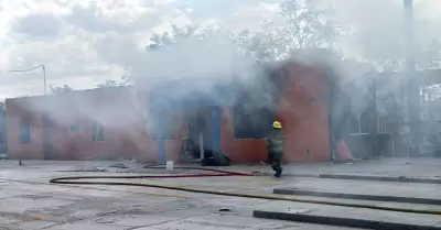 Incendio en local abandonado