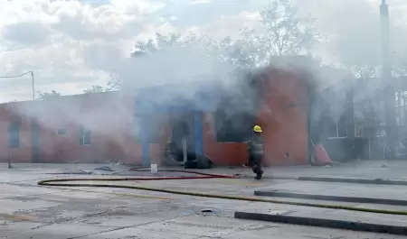 Incendio en local abandonado