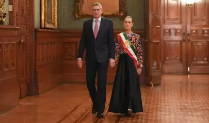 Claudia Sheinbaum y su esposo