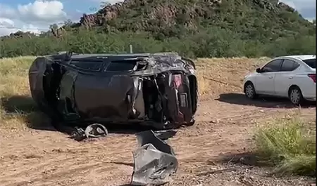 Volcamiento en la carretera federal M�xico 15, en el tramo Hermosillo a Guaymas