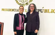 Por primera vez, Sheinbaum recibe en PN a gobernadora interina de Sinaloa