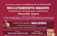 �Hay trabajo! Buscan molderos para viviendas en Hermosillo
