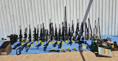 Aseguran m�s de 40 armas largas en Puerto Pe�asco