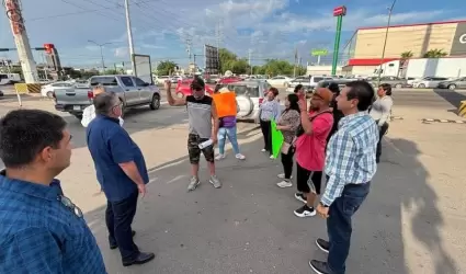 Protesta por falta de agua en el norte de Hermosillo