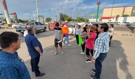 Protesta por falta de agua en el norte de Hermosillo