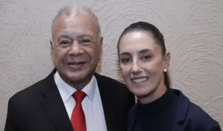 Alberto Anaya y Claudia Sheinbaum