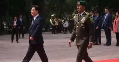 Sheinbaum se re�ne con Lee Jae Myung, presidente de Corea en Palacio Nacional.