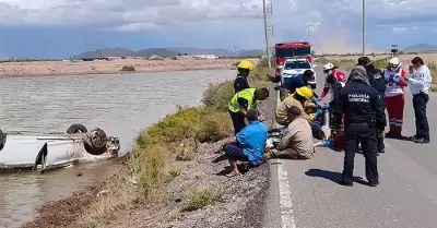 Accidente en carretera a El Choyudo