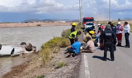 Accidente en carretera a El Choyudo