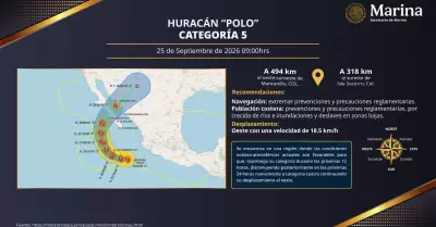 Alerta Azul por la cercan�a del hurac�n Polo