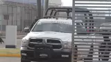 Aspectos de la salida del penal del Altiplano del convoy que traslada a Ernesto 