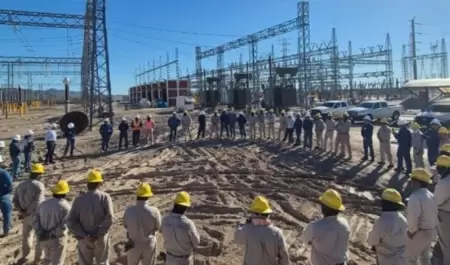 Autotransformador AT 4 de la Subestaci�n Seis de Abril, ubicada en Caborca, Sono