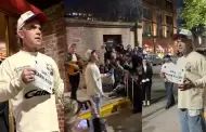 Robbie Williams improvis� un ac�stico en la calle de Buenos Aires