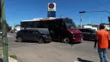 Choque de cami�n del transporte p�blico
