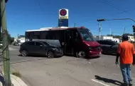Chocan cami�n de la L�nea 16 y camioneta en la colonia Balderrama