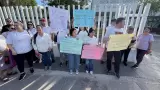 Protesta en el hospital del Issste