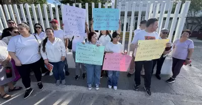 Protesta en el hospital del Issste