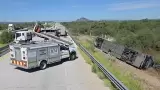 Vuelca autob�s de pasajeros en Sonora