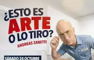 Andreas Zanetti mezcla arte y humor en espect�culo con causa