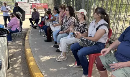 Protesta de jubilados y pensionados de Pemex