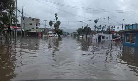 Registra Ensenada lluvias de hasta 91 mil�metros por tormenta Rachel