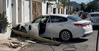 Choque en la colonia Centro