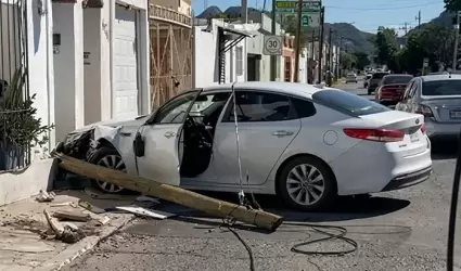 Choque en la colonia Centro