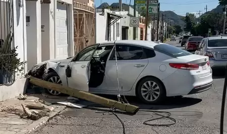 Choque en la colonia Centro