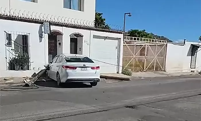 Choque en la colonia Centro