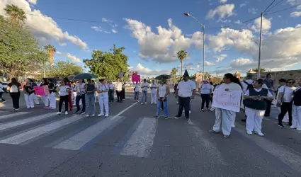 Trabajadores del IMSS en Hermosillo