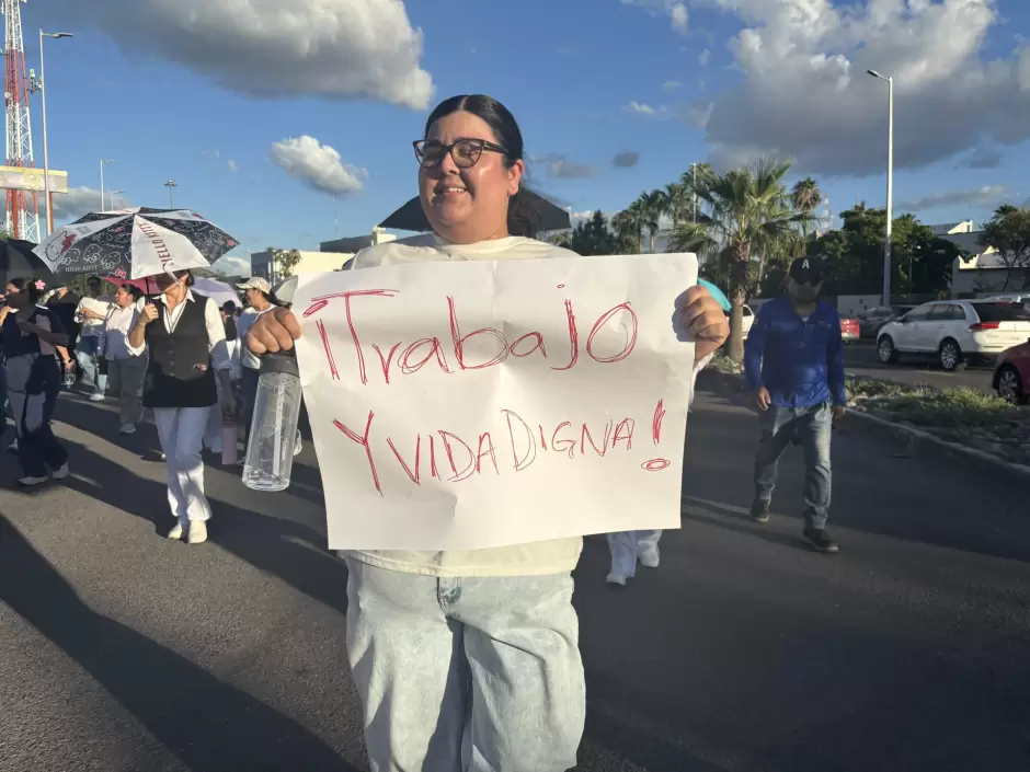 Trabajadores del IMSS en Hermosillo