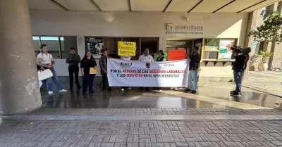 Manifestaci�n en las oficinas del IMSS Bienestar