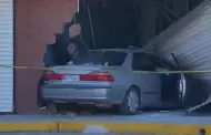 Termina contra local comercial tras presunta falla del acelerador