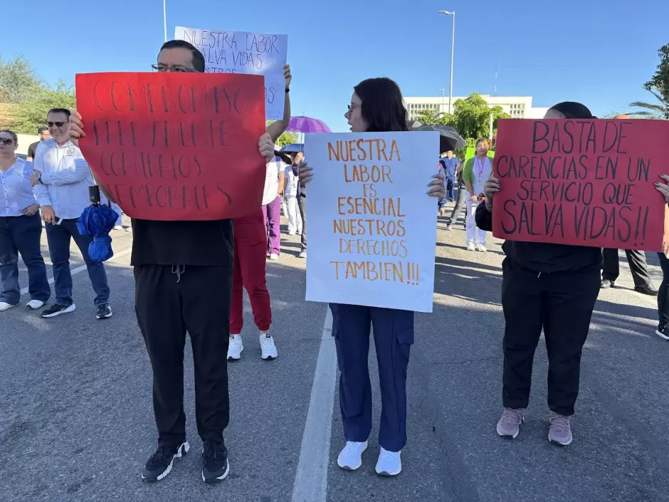 Marcha de trabajadores de la salud