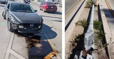 Accidente en el bulevar Colosio