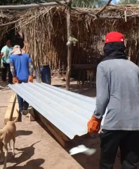 Apoyos a familias afectadas por el hurac�n Polo