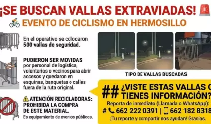 Vallas extraviadas